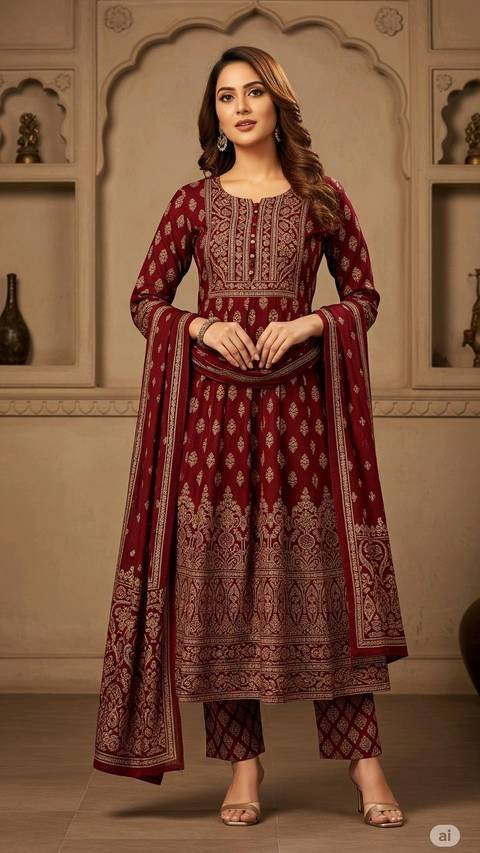 Ladies Printed Suits, design 2