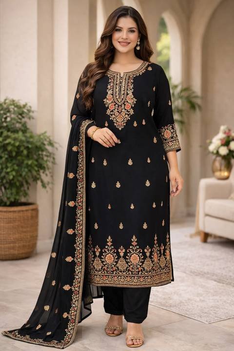 Ladies Plain/Embroidered Suits